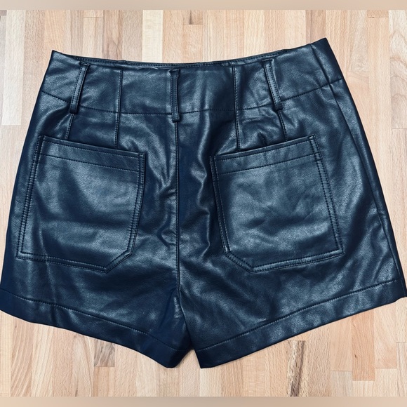 NWT! Maeve “Colette” Faux Leather Shorts - Picture 2 of 4